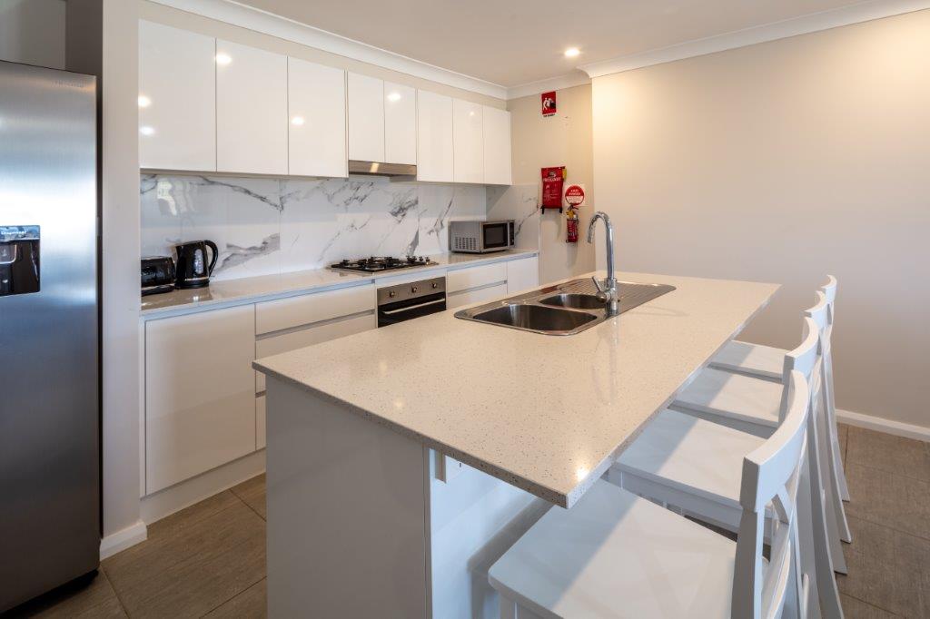 3 Bedroom Apartment. 1 King, 1 Queen, 2 Single (bunks)+ 1 king single