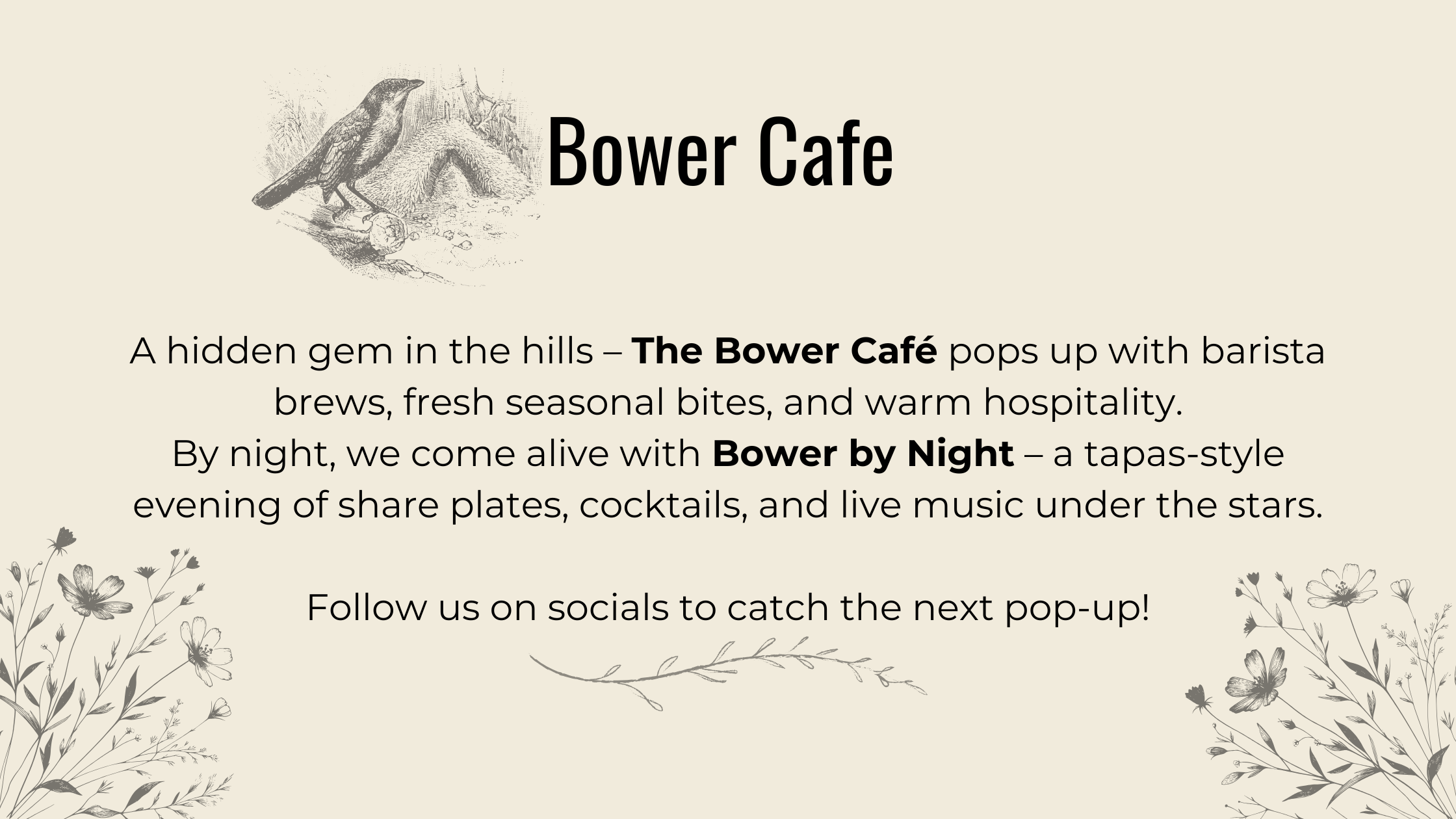 Bower Cafe Pop Up