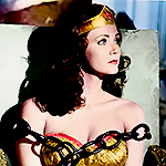 Lynda Carter's Wonder Woman in chains.