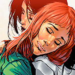 In casual clothes, Vanessa and Diana hug. Their eyes are closed, and Vanessa has a smile on her face and tears running down her cheeks.