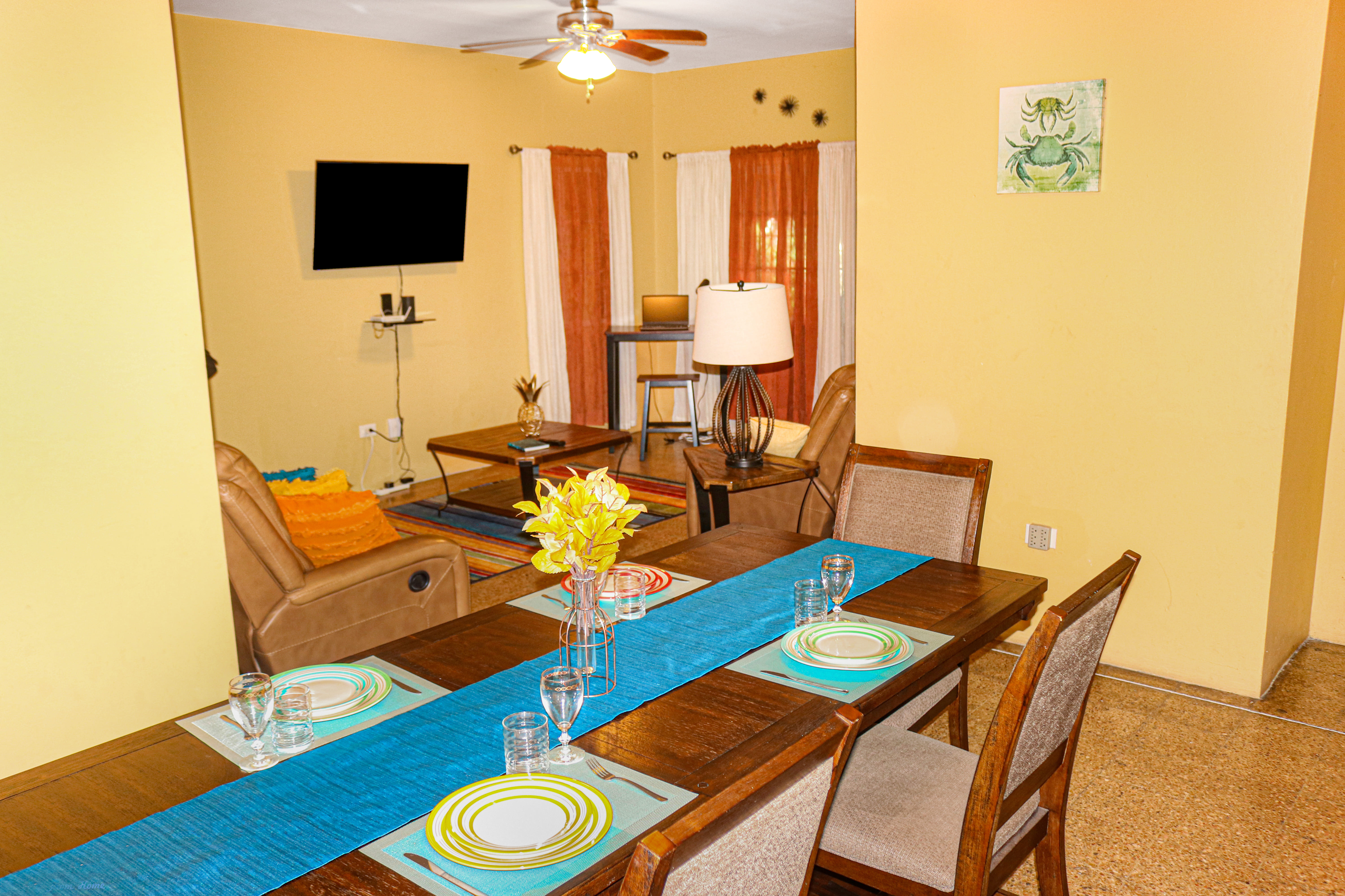 Living and dining room
