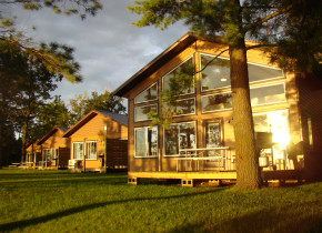 Cabin exterior at Gull Four Seasons Resort.