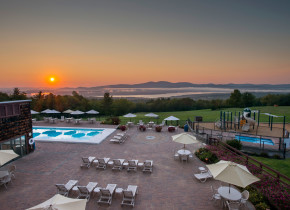 Outdoor pools at Steel Hill Resort.