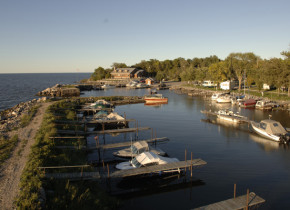 Marina at Arnesen's Rocky Point Resort.