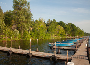 Dock at Lake Dalrymple Resort.