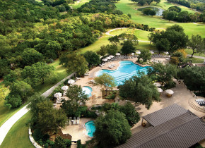 Aerial view of Omni Barton Creek Resort & Spa.