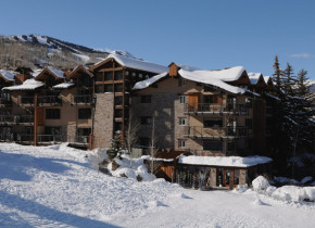 Exterior winter view of The Crestwood.