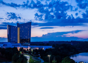 Exterior view of Mohegan Sun.