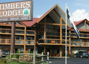 Exterior view of Timbers Lodge.