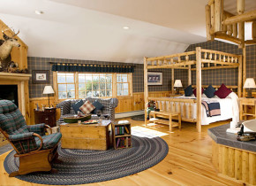 Cedar Glen Luxury Room view at Rabbit Hill Inn.