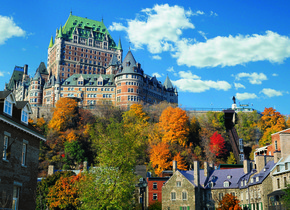Exterior view of Fairmont Le Chateau Frontenac.