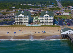 Arial view of Hilton Hilton Garden Inn Outer Banks.
