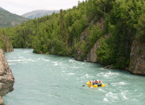 River rafting at Kenai Riverside Lodge.