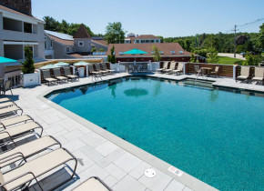Outdoor pool at The Meadowmere Resort.