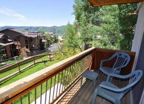 Rental deck view at Steamboat Lodging Properties.