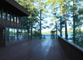Deck view at Westwind Inn on the Lake.