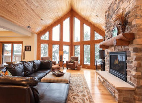 Rental living room at The Conger Collection.