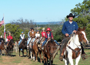 Horseback riding at Twin Elm Ranch.