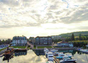 Exterior view of Bay Harbor Resort and Marina.