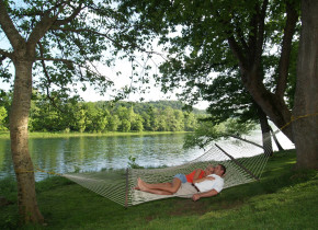 Relaxing at Rainbow Drive Resort.