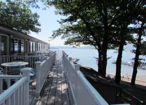Motel deck at The Depe Dene Resort.