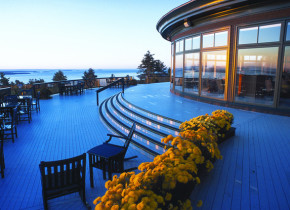 Patio at Point Lookout Resort.