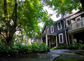 Exterior view of Buttermilk Falls Inn & Spa.