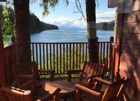 Balcony view at Favorite Bay Lodge.