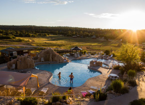 Outdoor pool at Zion Ponderosa Ranch.