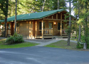 Cabin exterior at North Forty Resort.