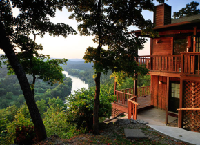Cabin view at Can-U-Canoe Riverview Cabins