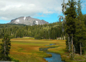 Mountain view at St. Bernard Lodge.