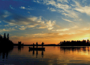 Sunset view near Inn on Lac Labelle.