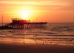 Sunset at The House Company.