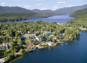 Aerial view of Mirror Lake Inn Resort & Spa.