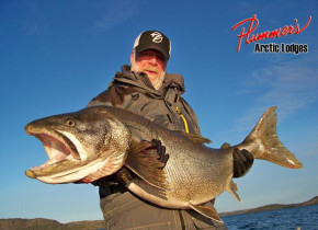 Fishing at Plummer's Arctic Fishing Lodges.