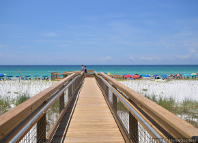 Beach view at Sandpiper Cove.