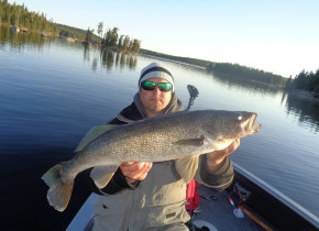 Fishing at Dogtooth Lake Resort.