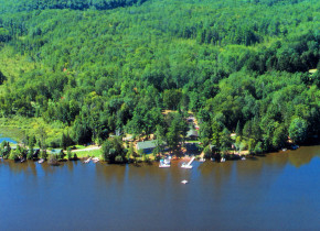 Aerial view at Northland Lodge.