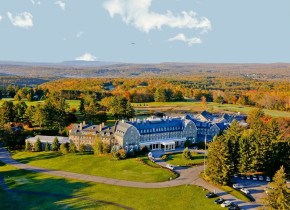 Aerial view of Skytop Lodge.