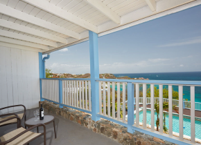 Private Balcony at Paradise Cove Resort overlooking the Ocean