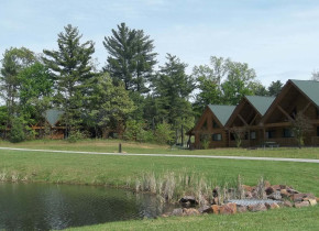 Cabin exterior at Warrens Lodging.