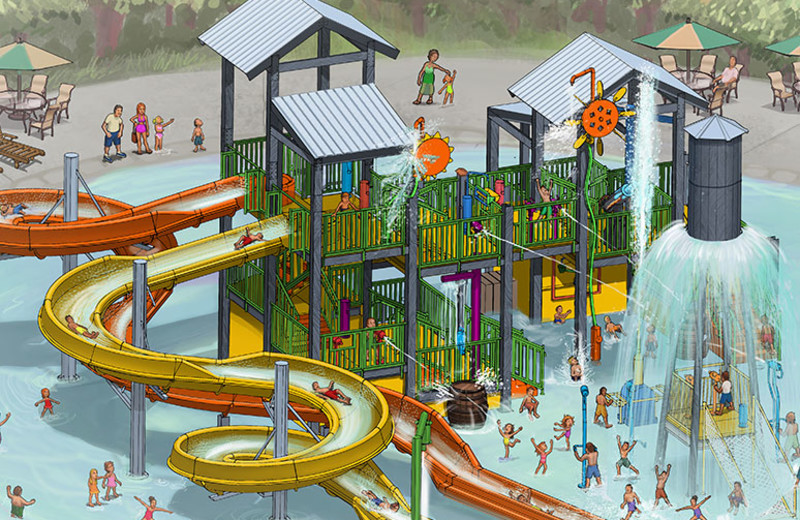 Waterpark at Yogi Bear's Jellystone Park Guadalupe.