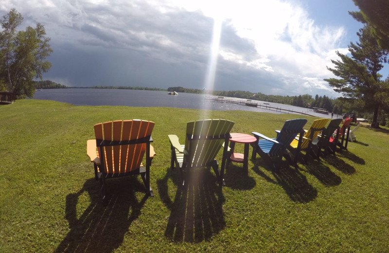 Lake view at Sandy Point Resort.