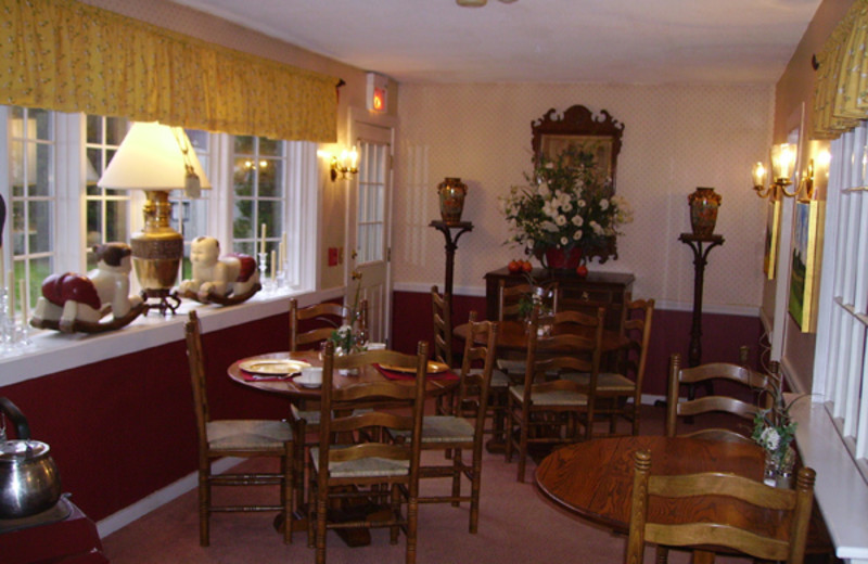 Dining room at Nutmeg Country Inn.