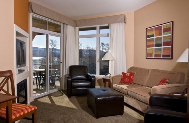 Guest living room at Summerland Waterfront Resort.