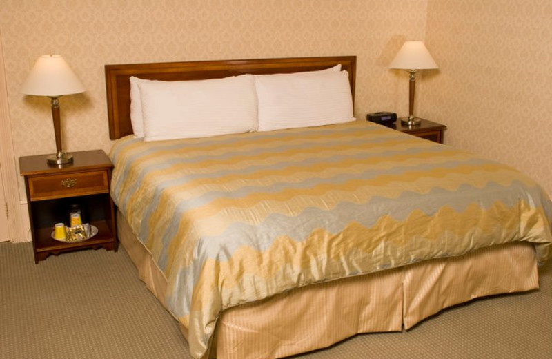 Guest bed at The Opal.