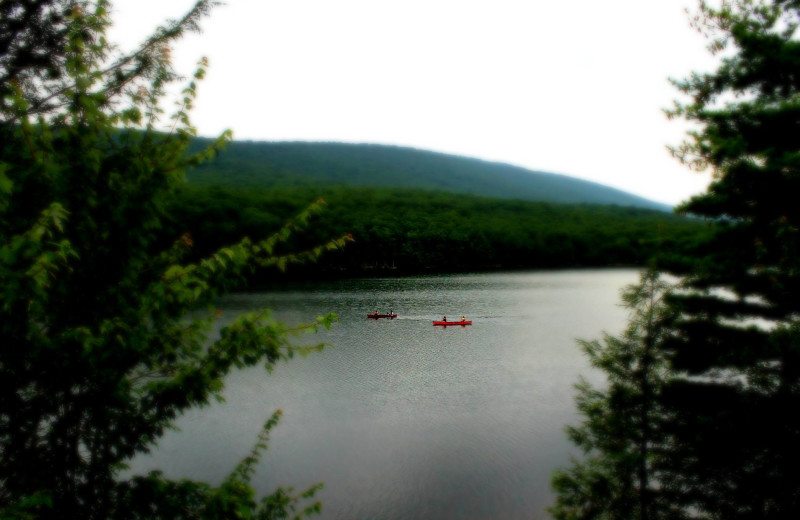 View from smoking deck at Rocky Gap Casino Resort.