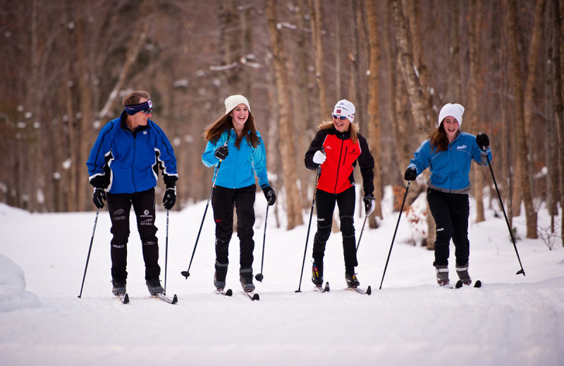 Skiing at Stowe Mountain Lodge.