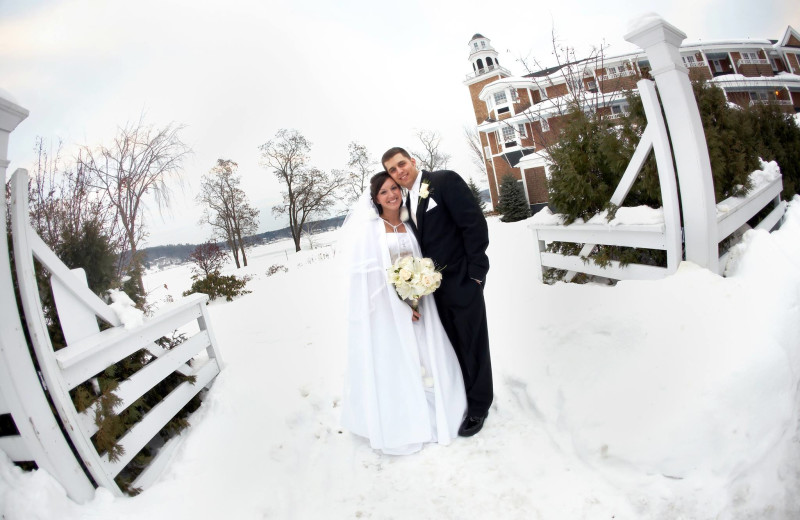 Wedding at Mill Falls at the Lake.